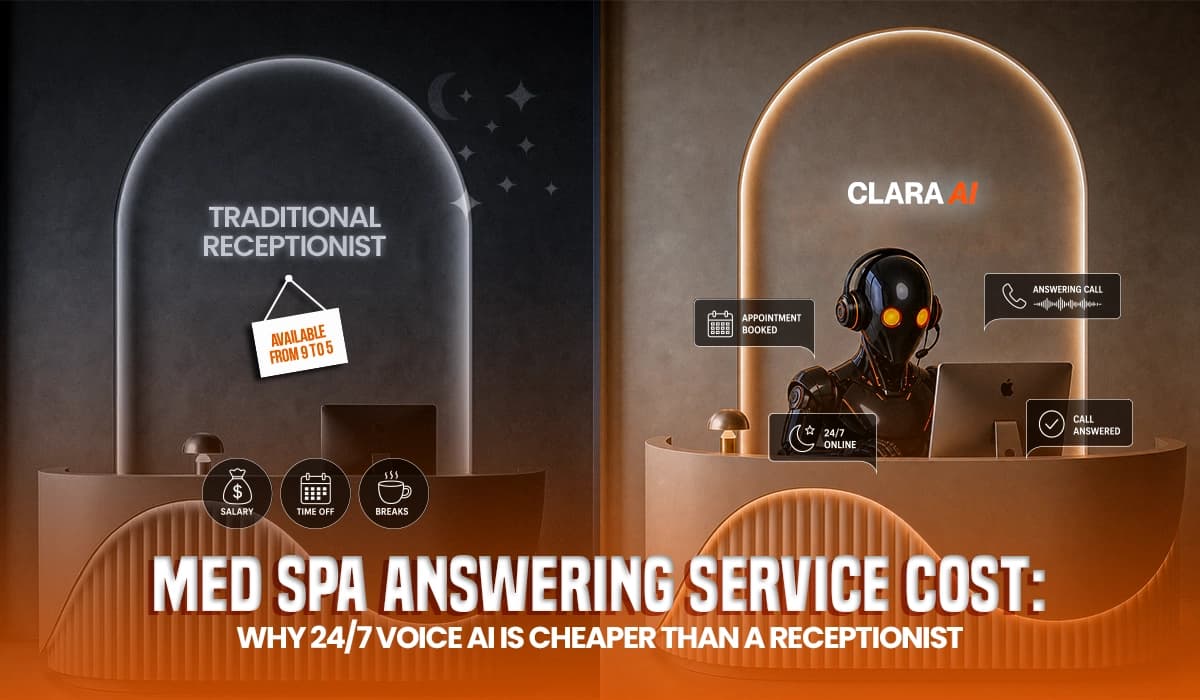 Med Spa Answering Service Cost: Why 24/7 Voice AI Cheaper Than Receptionist