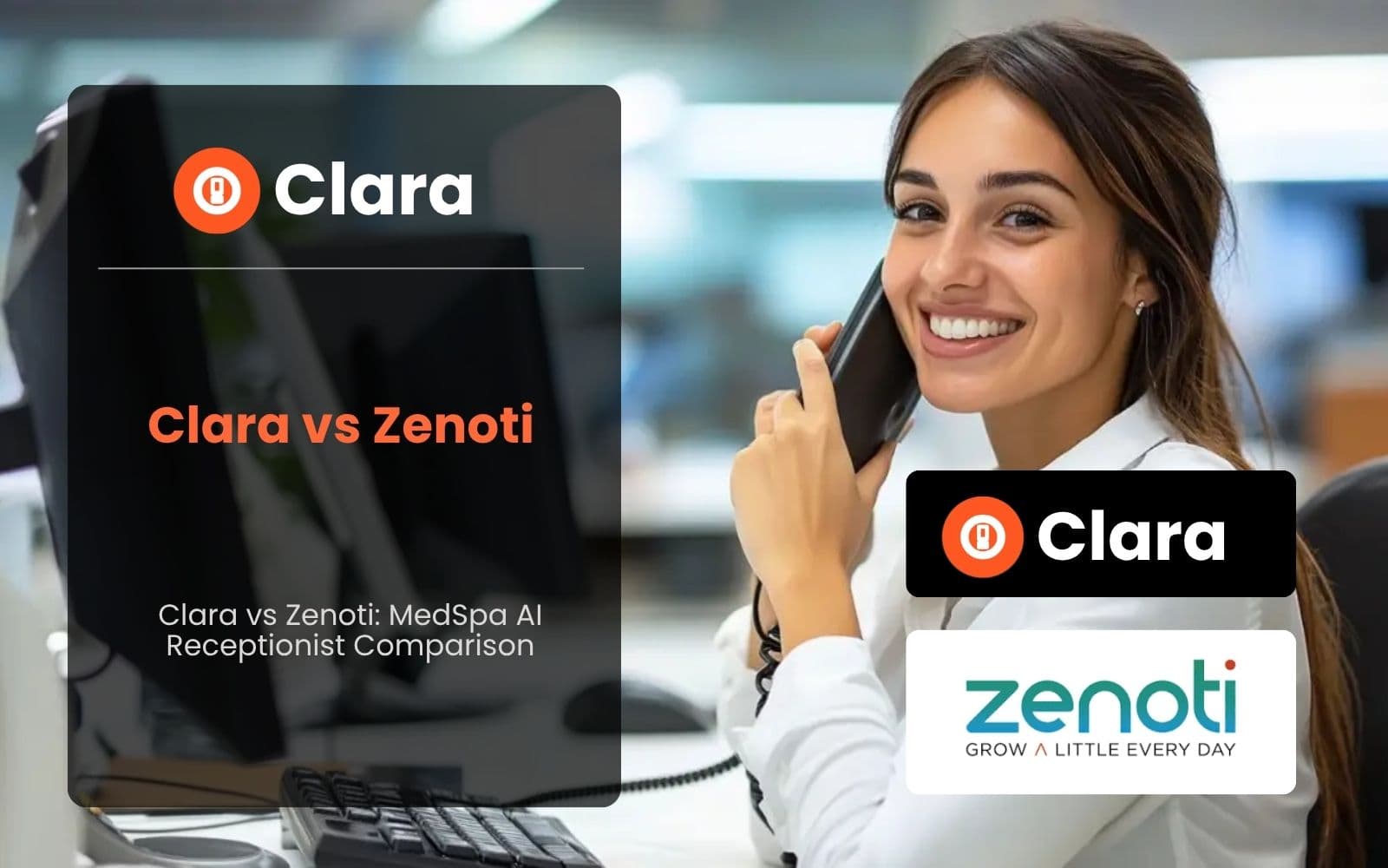 Clara vs Zenoti: MedSpa AI Receptionist Comparison