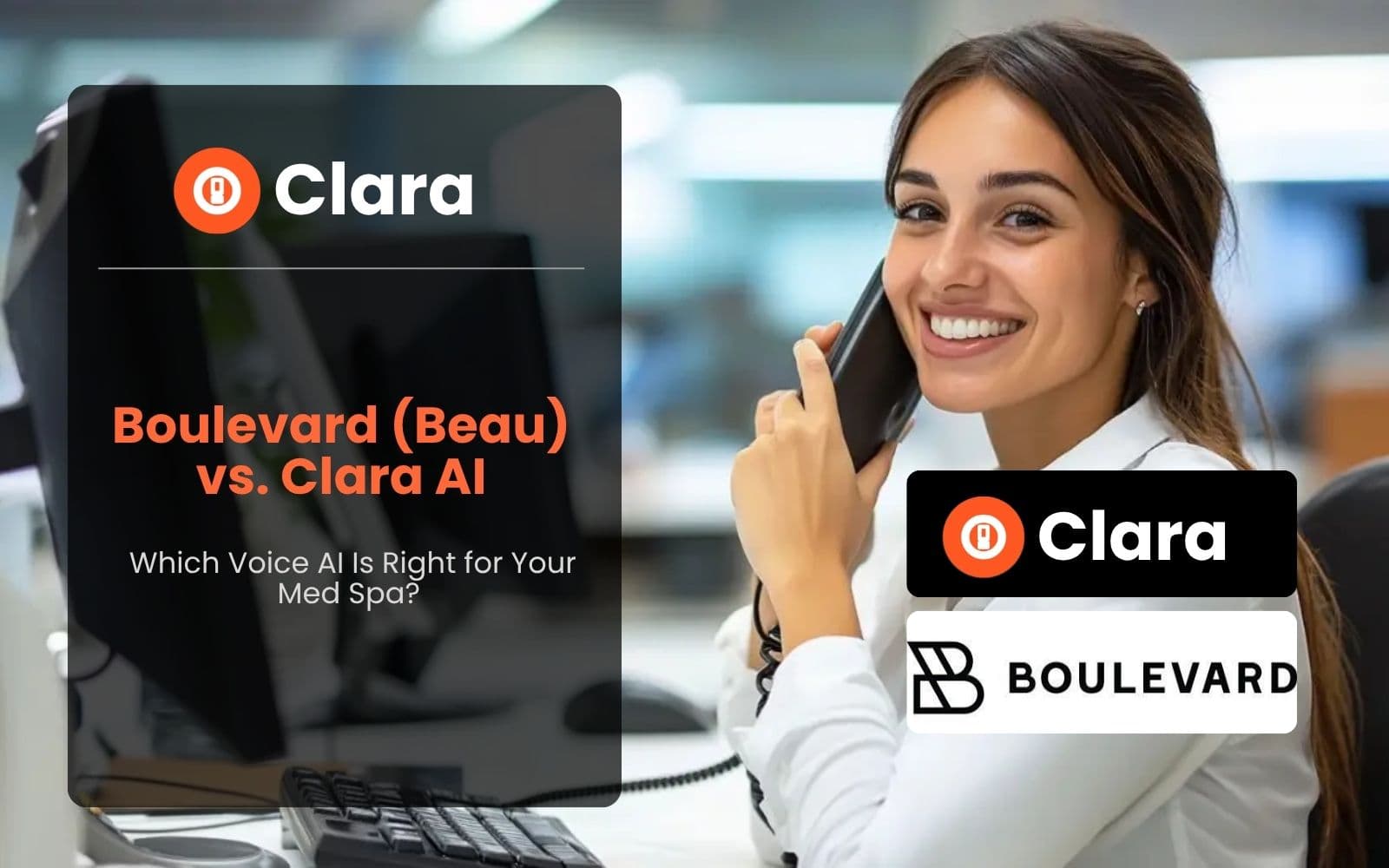 Boulevard AI Receptionist (Beau) vs. Clara AI: Which Voice AI Is Right for Your Med Spa?