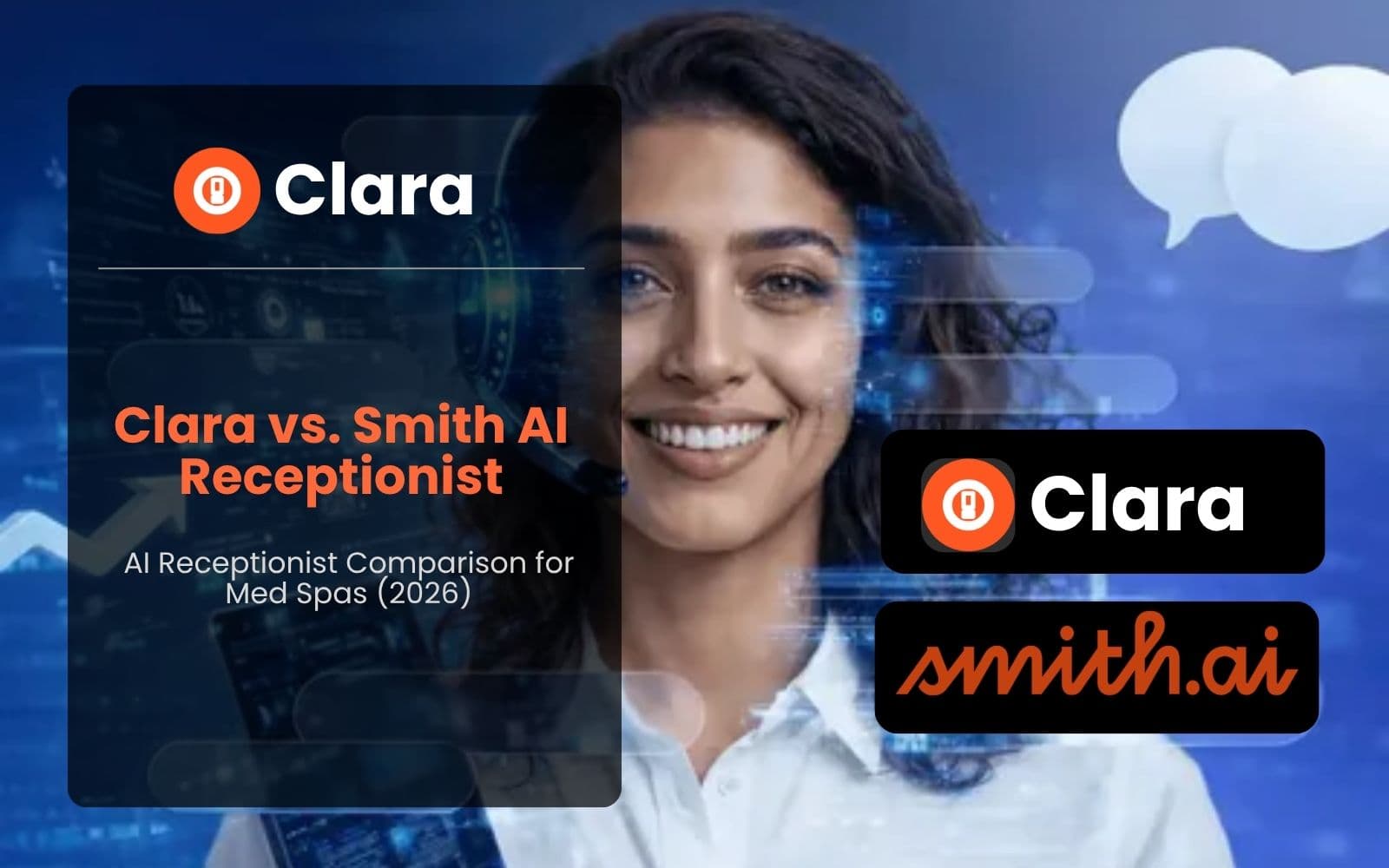 Clara vs Smith.ai: AI Receptionist Comparison for Med Spas (2026)